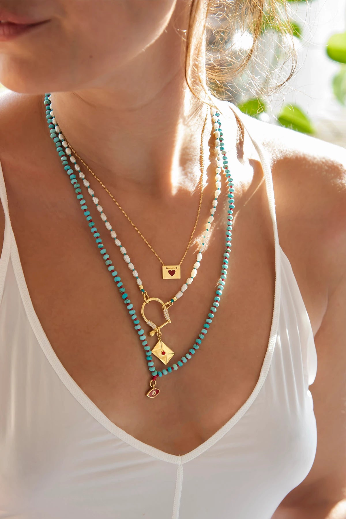 HIP BLUE - İnci Charm Kolyesi
