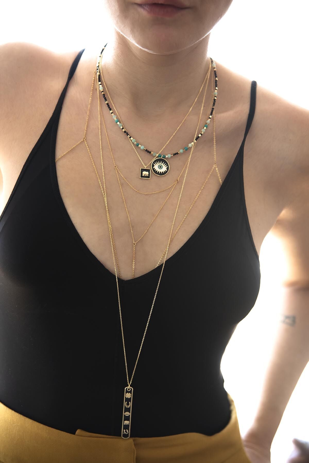 LUCKYOU- BLACK - Şans Kolyesi