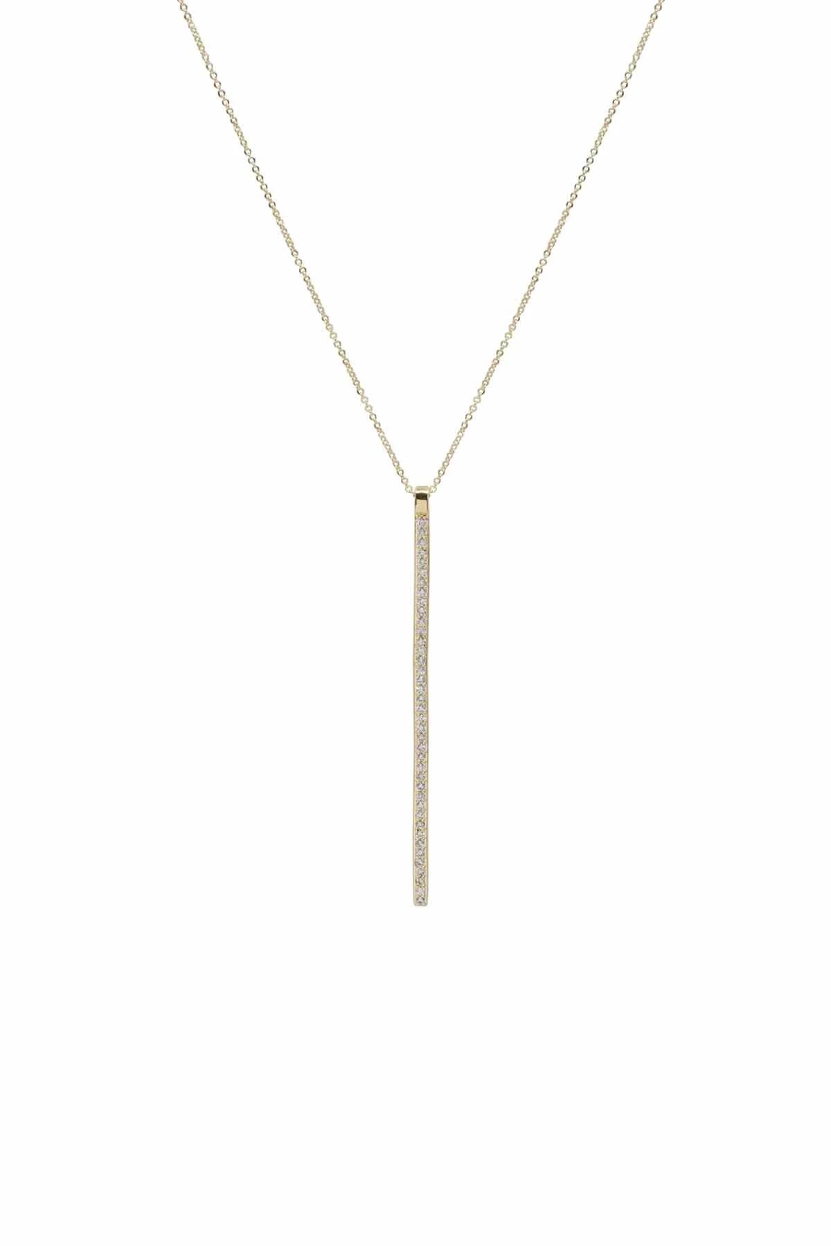 STRAIGHT  - Zirkon Taşlı Kolye